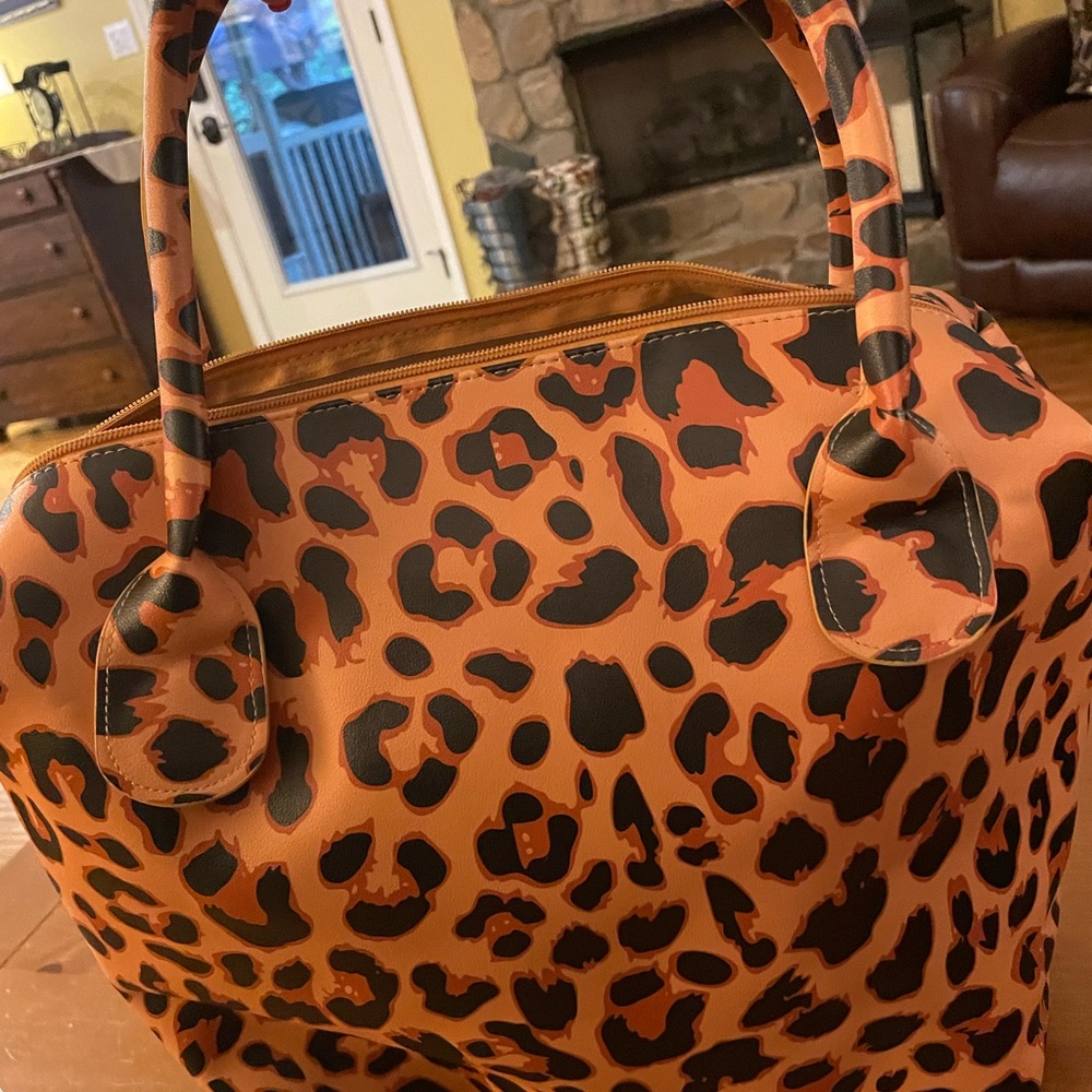 Wild Elegance Leopard Print Tote